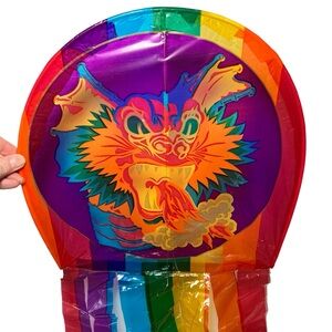 Vintage Quicksilver Dragon Kite Rainbow Pride Octopus Kite 1993 Denver